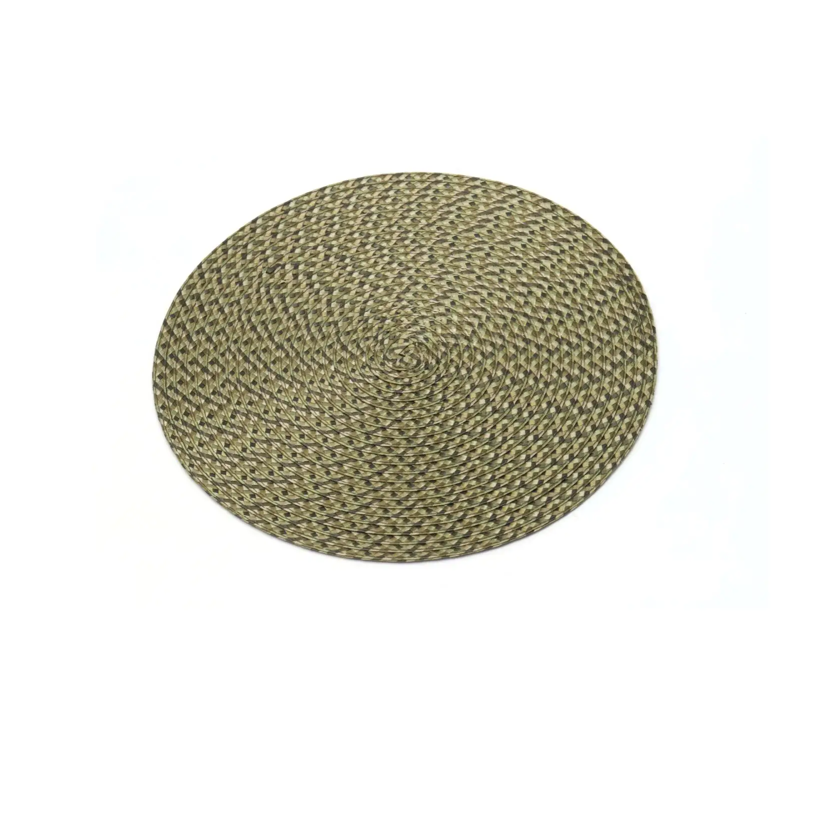 Wholesale Pp placemat cover Round woven mat wooden custom restaurant mat and mat artificial placemat 4