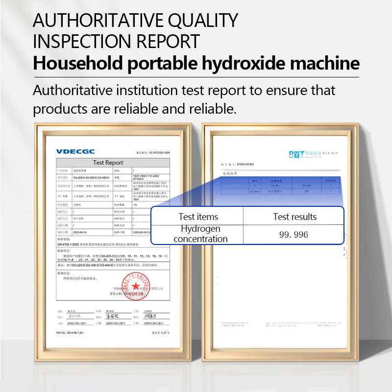 Portable Hydrogen Inhalation Machine 1L Inhaler Gas Generator H2 Gas Pure Health Gas Inhalation Machine
