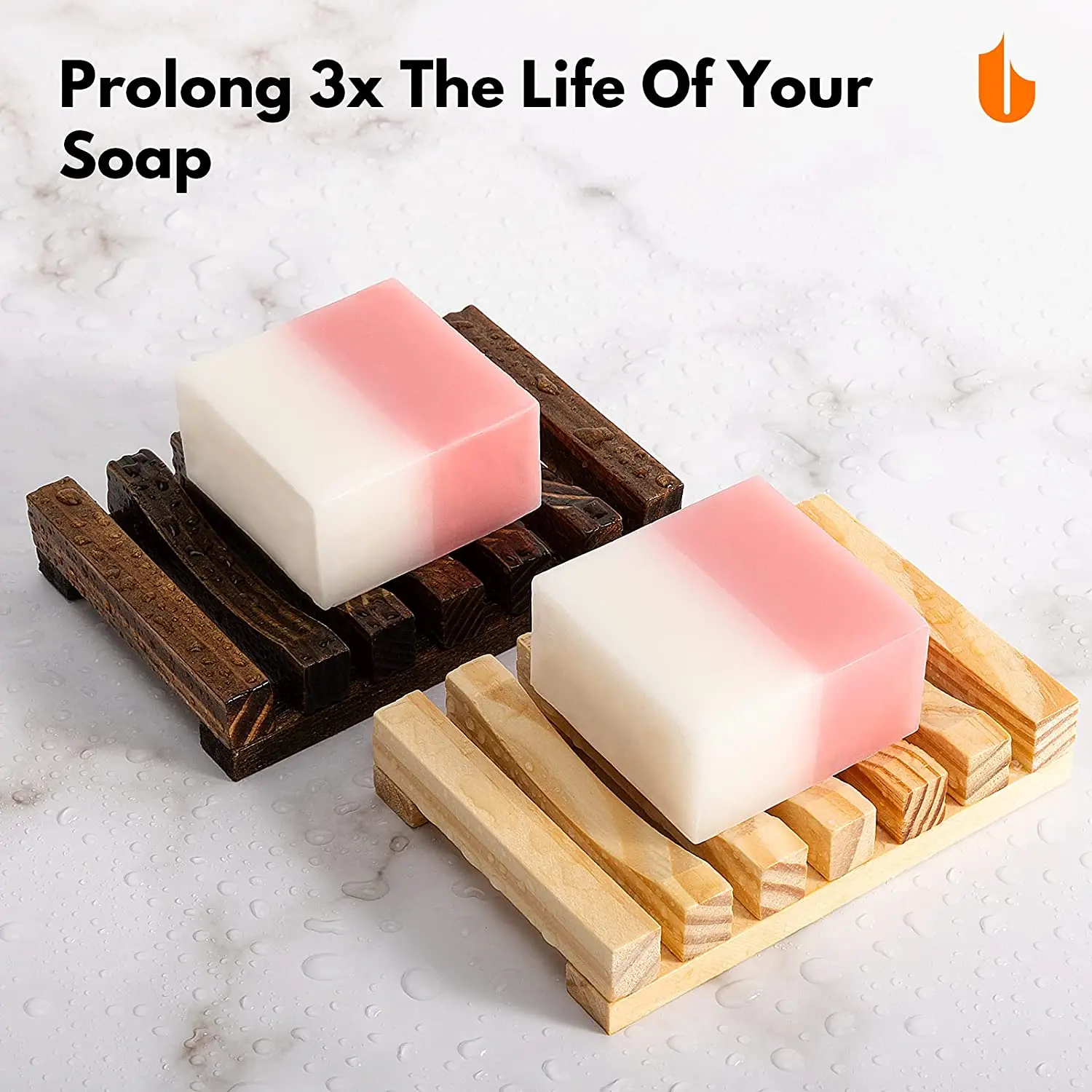 Wooden Natural Bamboo Soap Dishes Tray Holder Storage Soap Rack Plate Box Container Portable Bathroom Soap Dish Storage Box