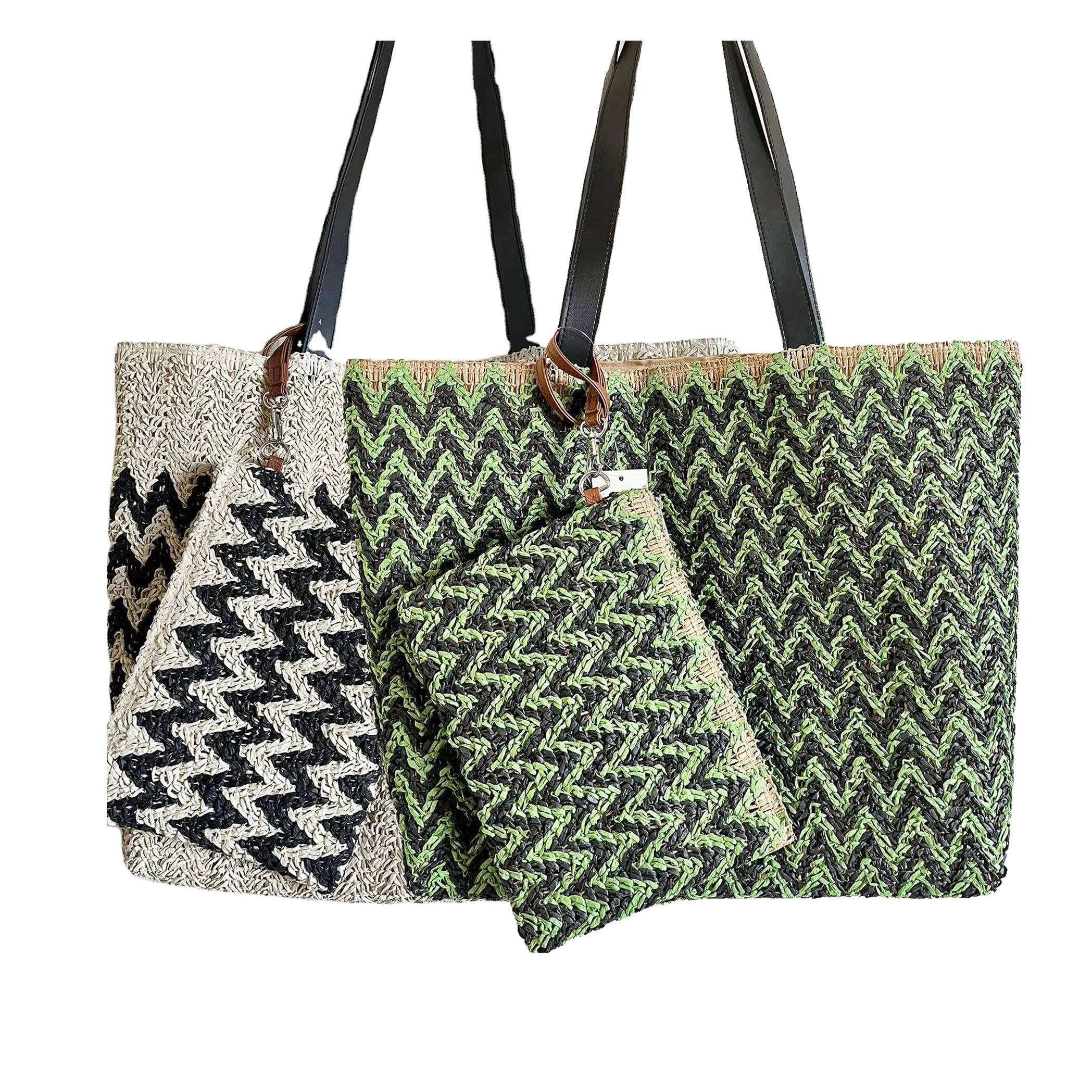 Custom Logo Wholesales New Arrival Straw bag waterproof extra large travel beach bags eco