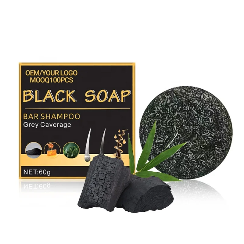 herbal anti grey hair dye shampoo soap for covering grey hair white hair soap bar