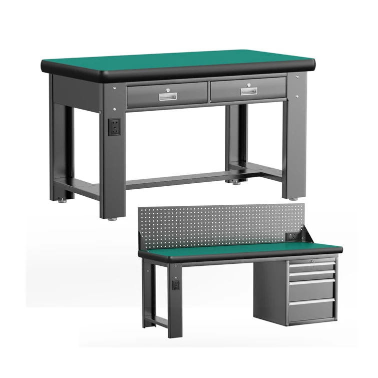 2024 High Quality Factory Industrial Electronic Antistatic Rubber Top Workbench Workshop Assembly Line Belt Conveyor Work Table