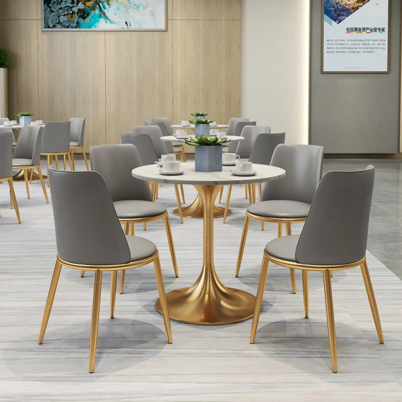 Dinning Table Dining Factory Wholesale Creative Dinning Table Set Modern Simple Metal Dining Room Set Furniture Fashion Design M