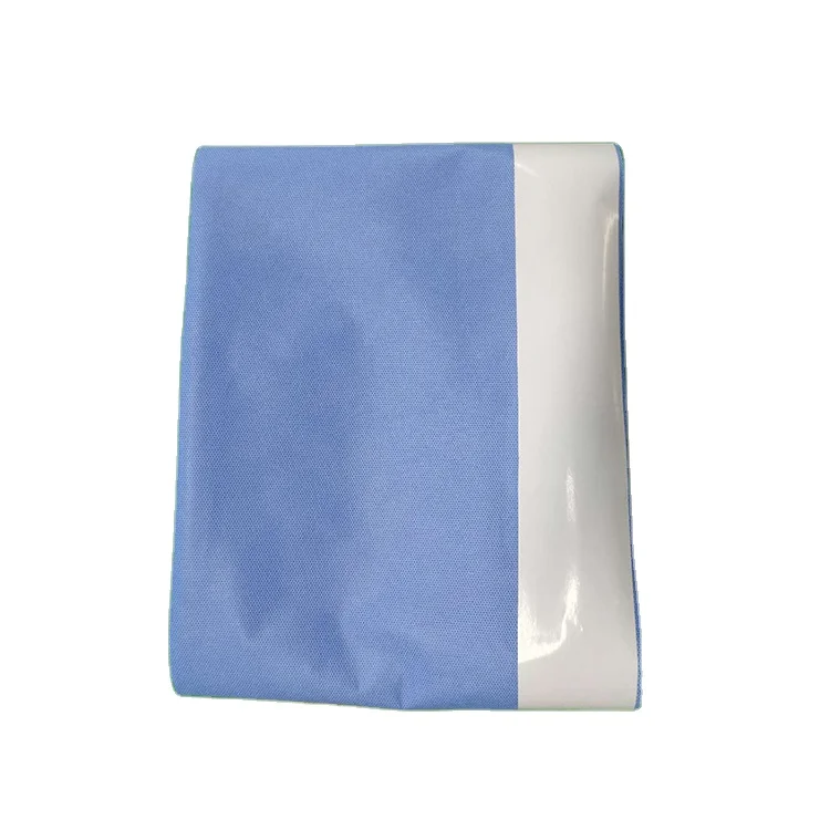 Surgical Drape Sheets with Hole Medical Consumable Sterile Disposable Blue ISO 13485 Ozone 3 Years Side Drape Class II
