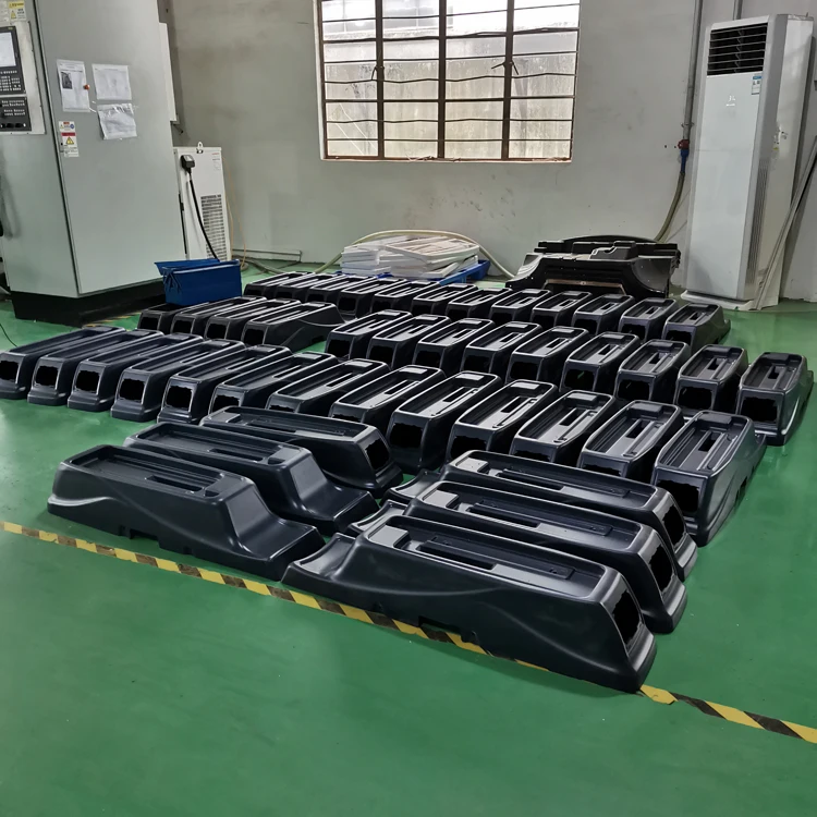 OEM custom Abs PP HDPE plastic parts  thermoforming vacuum forming car armrest storage box