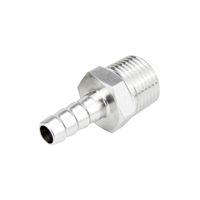 Stainless Steel Custom Size Male Hose Adapter Nipple Barbed