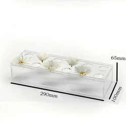 Weddings Desktop Center Decoration Flowers box Rectangular Home Decoration Transparent Acrylic Vase