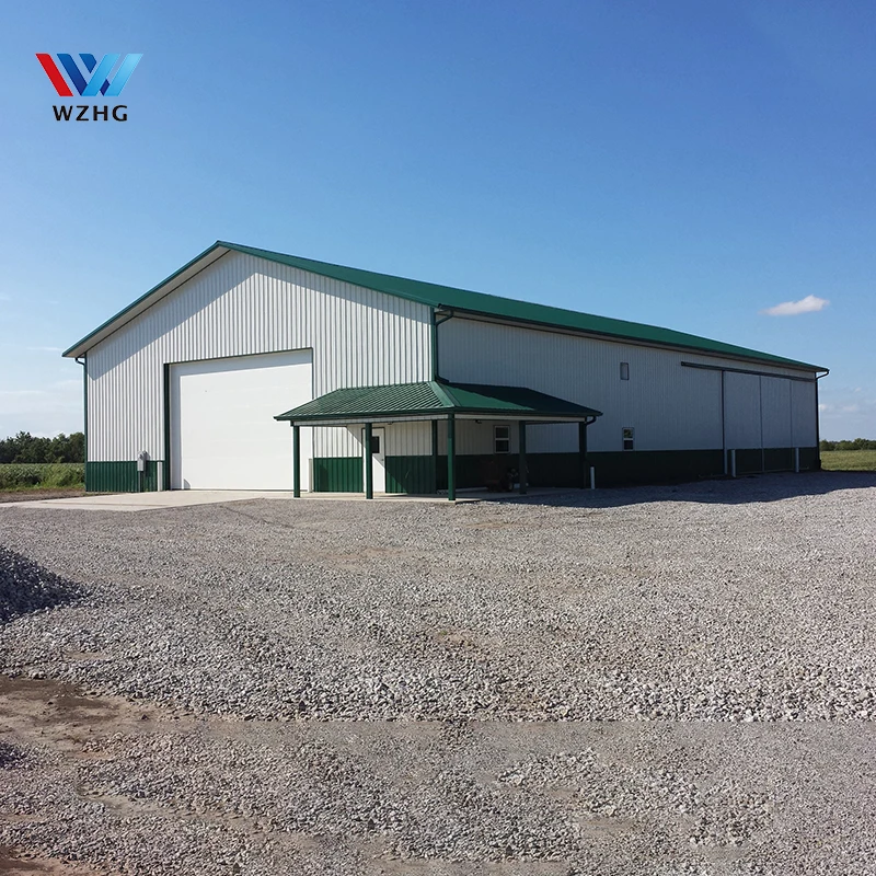 Outdoor house price Prefab metal waterproof building prefabricated garden metal garage storage sheds steel structure sheds