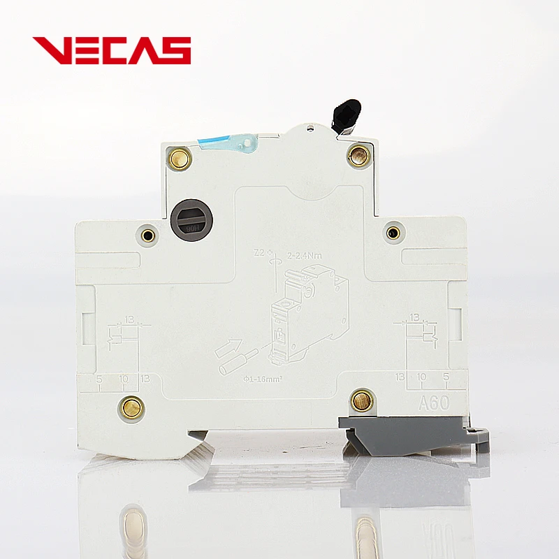  Миниатюрный автоматический выключатель VECAS MCB A60 4P 25 лет от профессионального производителя 6 10 16 20 32 40 50 63 a 1P 2P