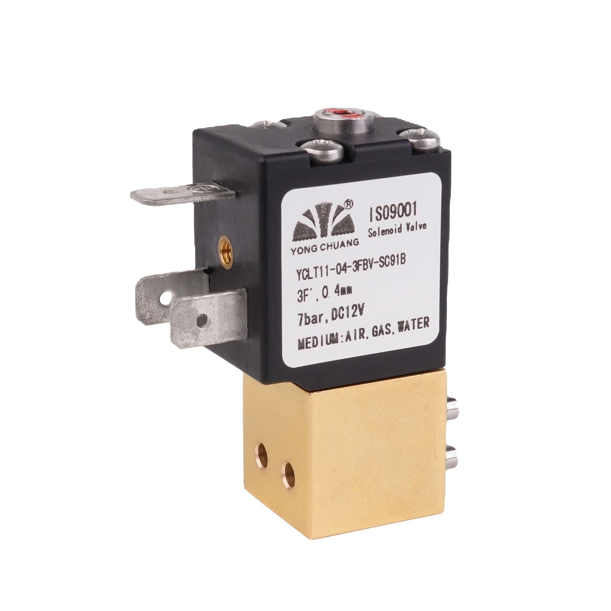 Yongchuang YCLT11 Brass miniature proportional air water solenoid valve 12v for precision flow control