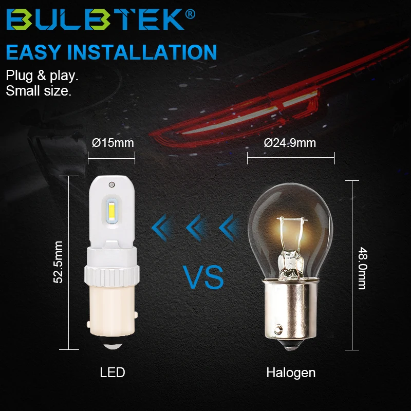 BULBTEK W1-1860-9005 Led Bulb Auto Parts High Power Super Bright 9005 LED Fog Lamp 6000K