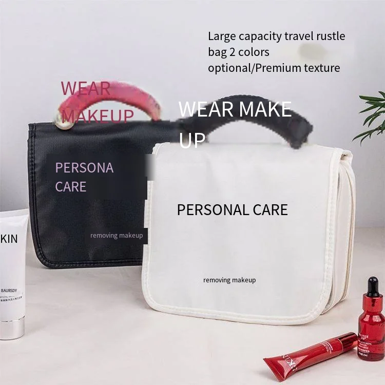 Low Moq Oxford Toiletry Kit for Travel Portable Business Travel Cosmetics Storage Bag Skincare Bags Cosmetic Bag