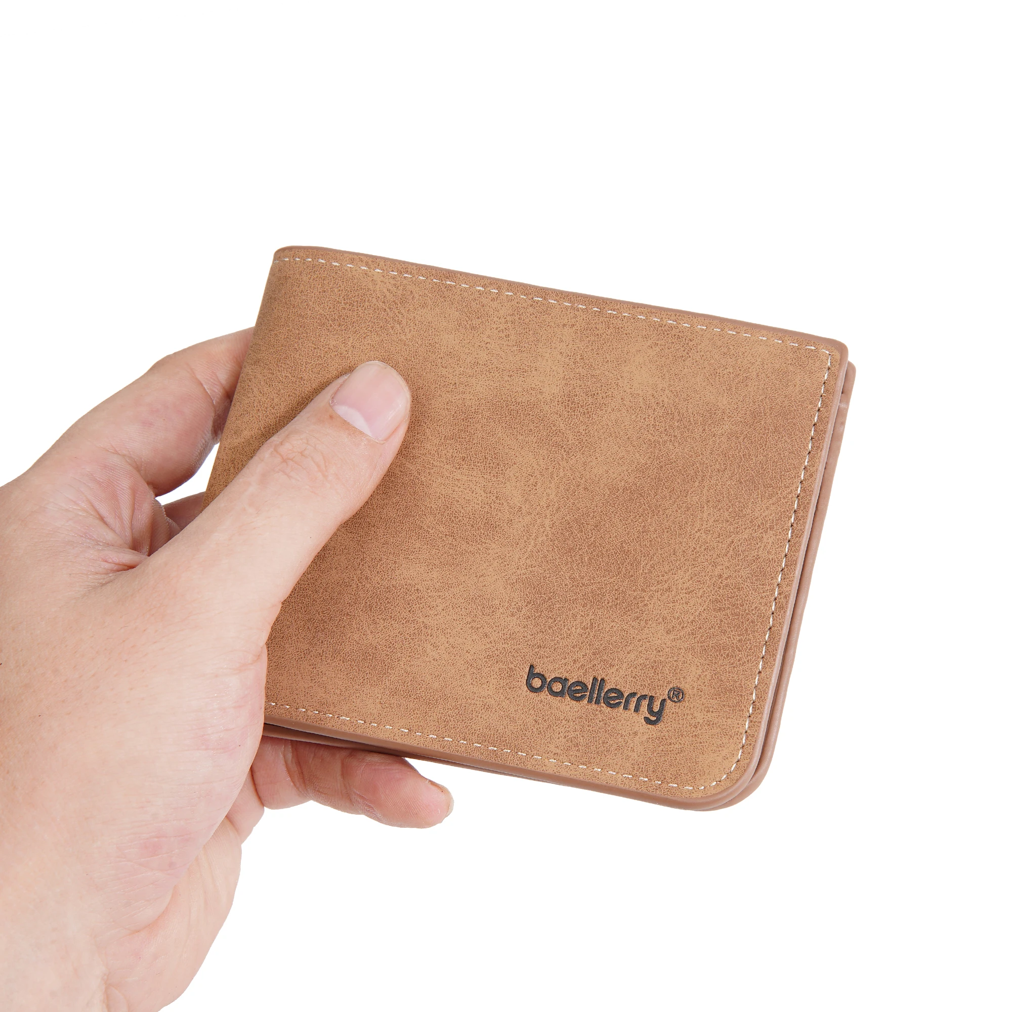 2024 New Nubuck PU Leather,Simple and Thin Cross Wallet For Men,Male Cheap Retro Casual Short Card holder Case,Coin Purse