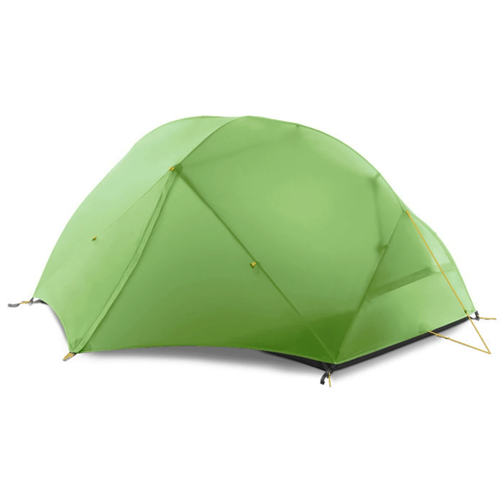 New Design Outdoor 3 Season Hiking Waterproof Ultralight Aluminum Pole Nylon Silicon Cloth 2 Person Family Camping tent