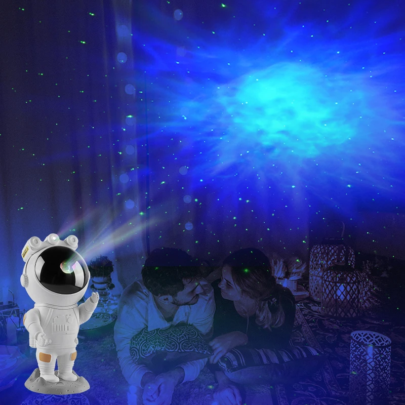 New projector lamp USB starry sky night light with remoter kids star projector astronaut light