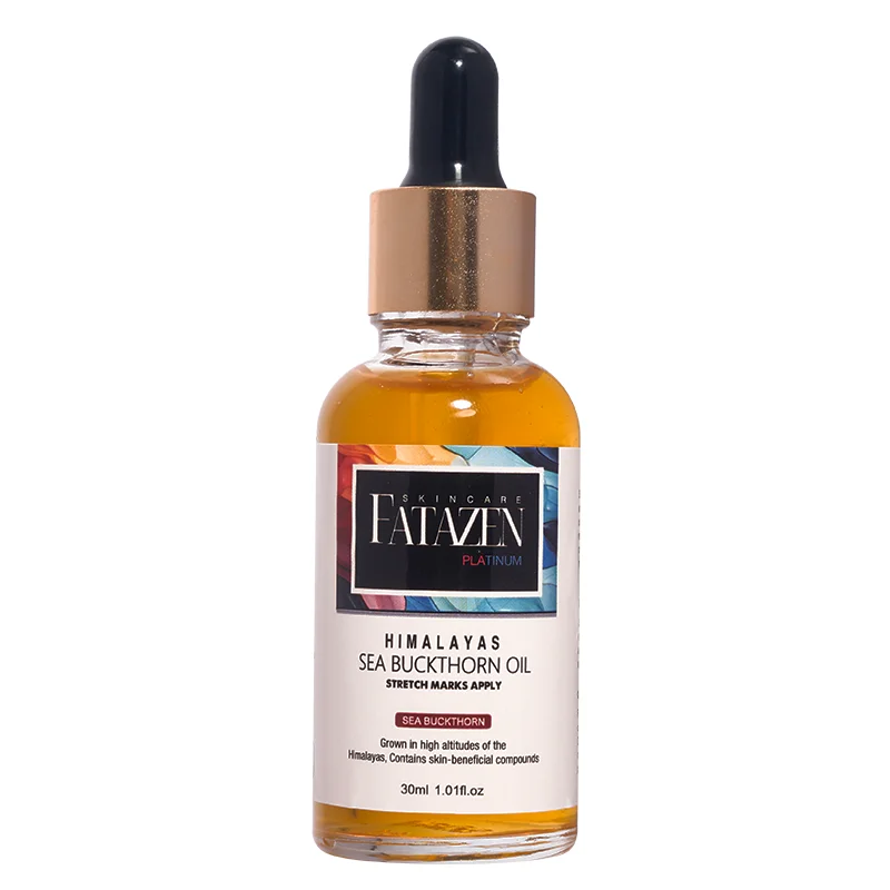 Private Label Skincare Aloe Vera Massage Essential Oil For Improve Skin Elasticity OEM Pure Sea Buckthorn Oil For Stretch Mark