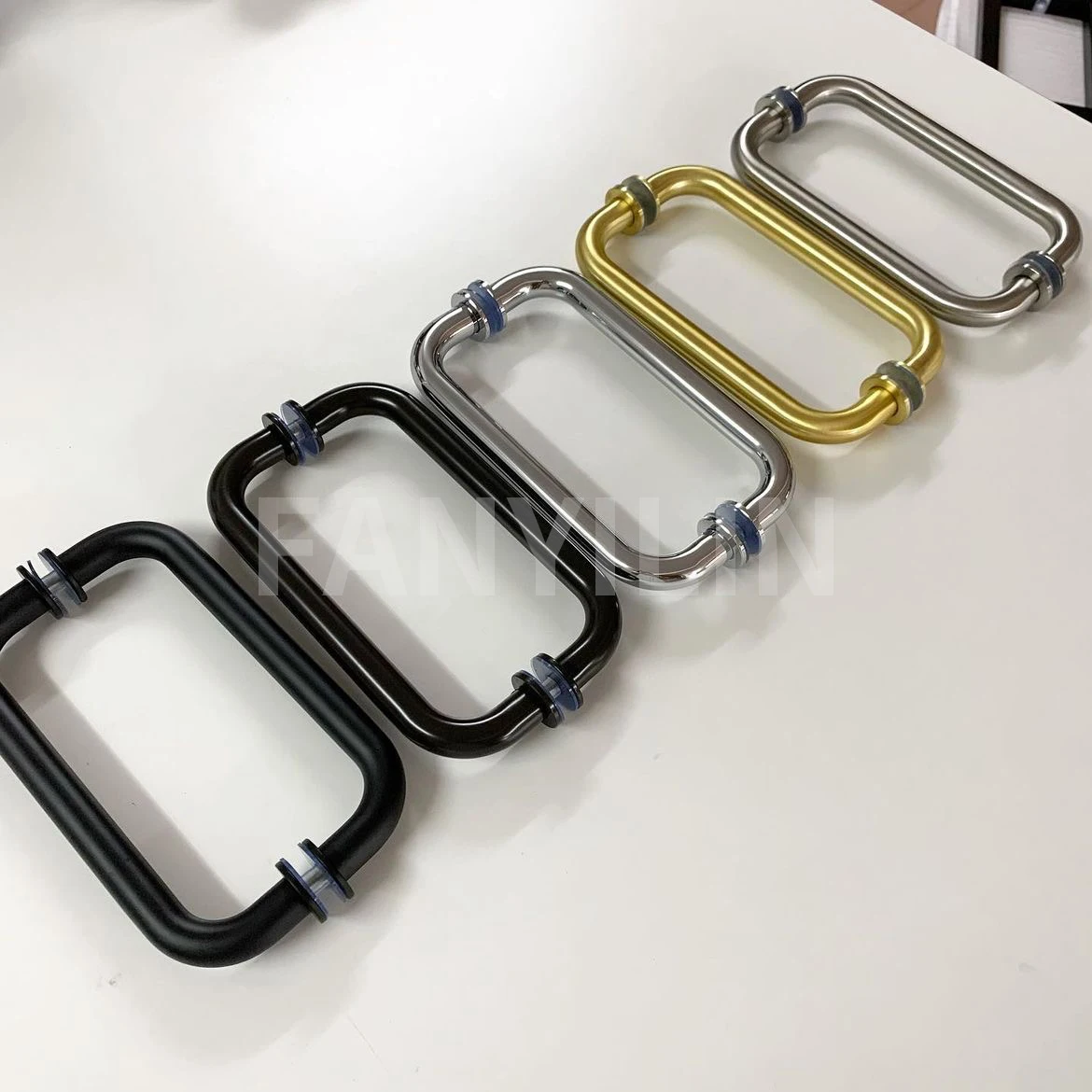 Europe and America styles 304 stainless steel bathroom glass door handle shower glass handle 19mm round pipe handle