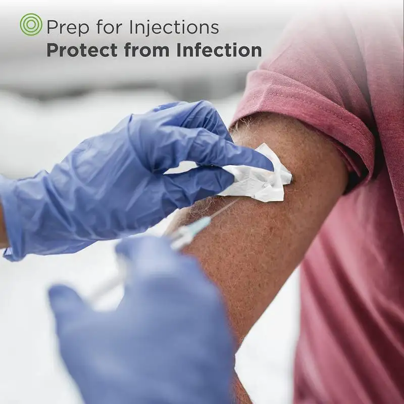 Best selling Skin Cleaning Sanitary Wipes high quality Disposable single sheet alcohol pad Prep Wipes Pads