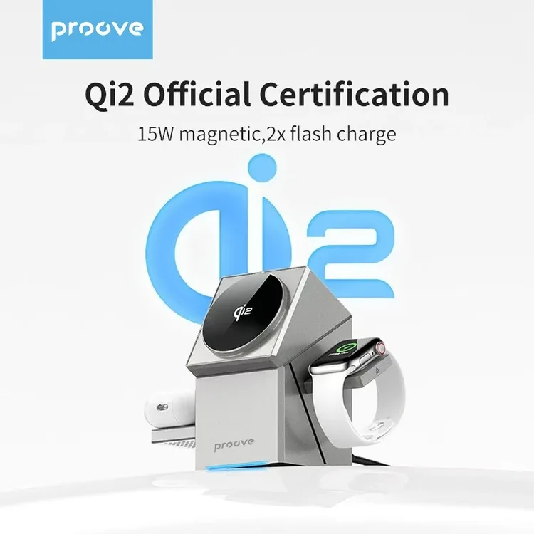 HOT Charger holder 3 in 1 Multi-function 15W Qi Wireless Charger station for iPhone Samsung Air pods Qi2 Wireless Charge stand