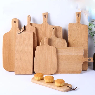  P778 Household Boards Japanese sushi Pizza tray Western Bread plate Beech Board Wood chopping