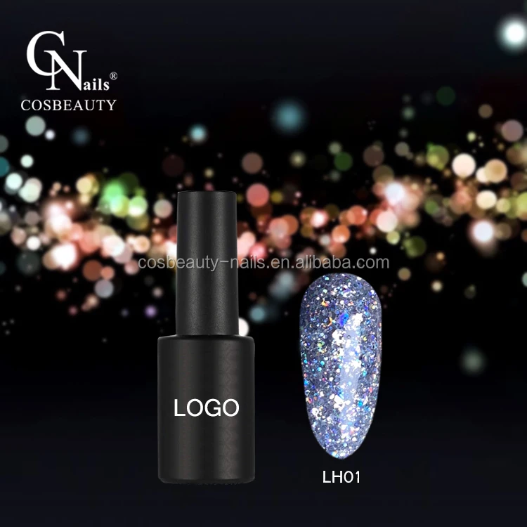 Cos Beauty New style glitter gel polish Pretty Color gel platinum Long-Lasting Glitter Gel with OEM/ODM Available
