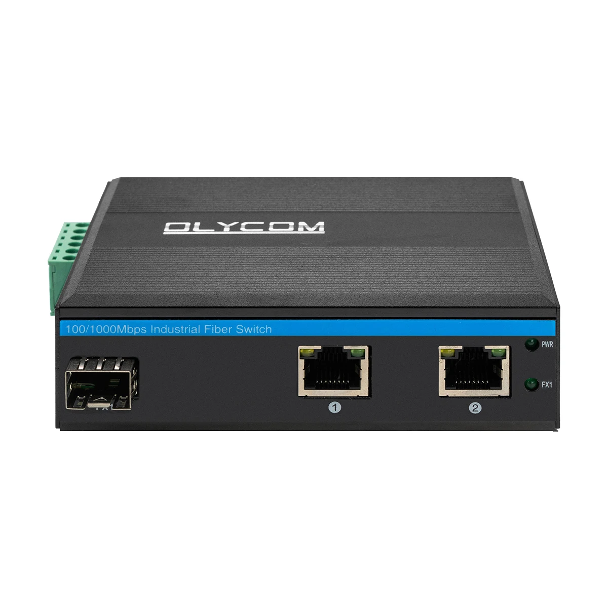 1 Sfp fiber+2 UTP outdoor Gigabit fiber optical DC48V Industrial Fiber Switch PoE