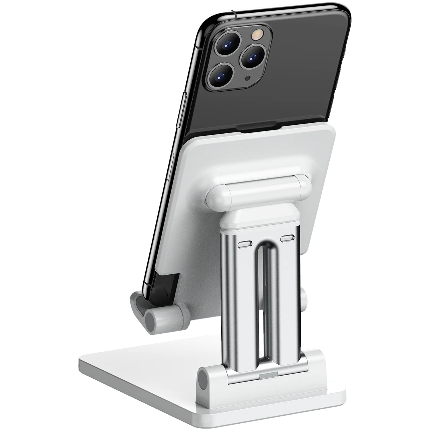 Leyi desktop calcium carbonate folding portable light adjustable height flexible desk outdoor phone stand holder for iphones pad