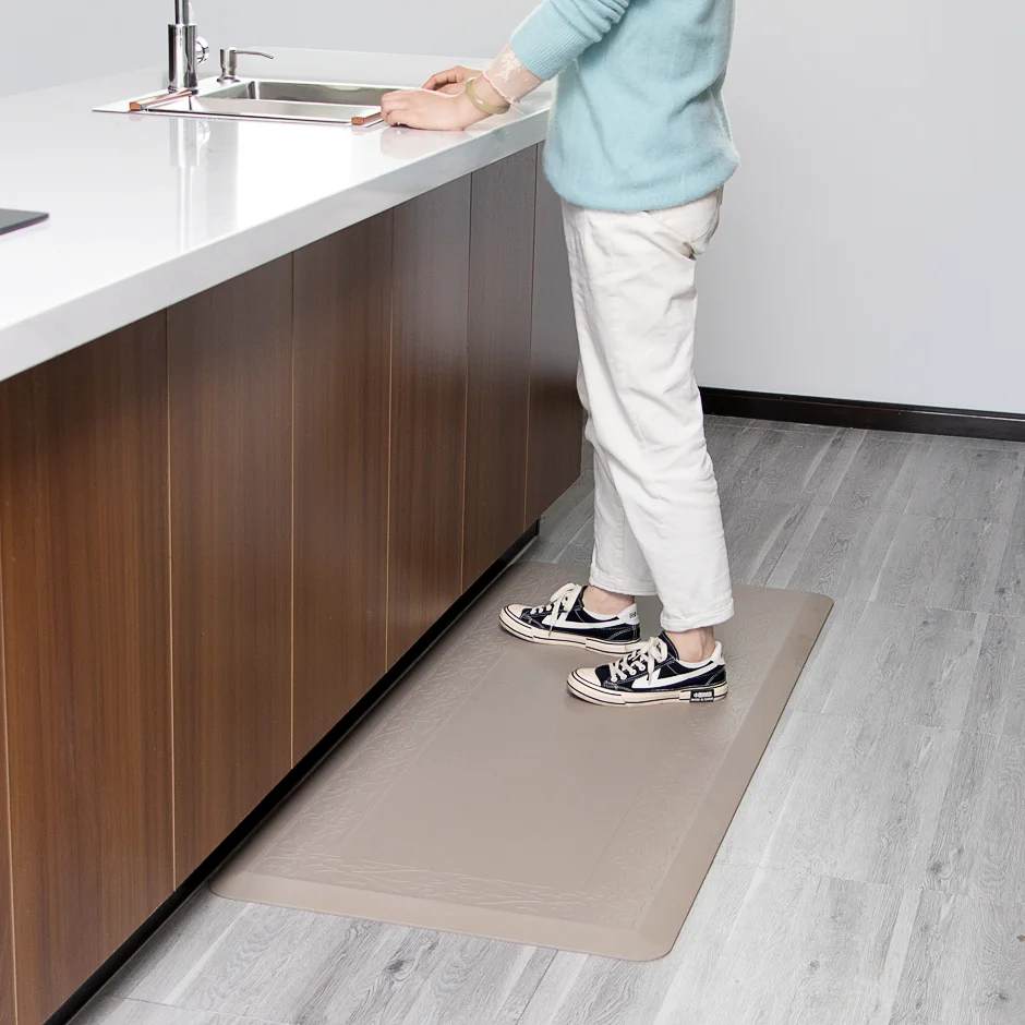 Factory wholesale Standing Desk Anti-Fatigue Comfort Mat PU Foaming Kitchen Mat
