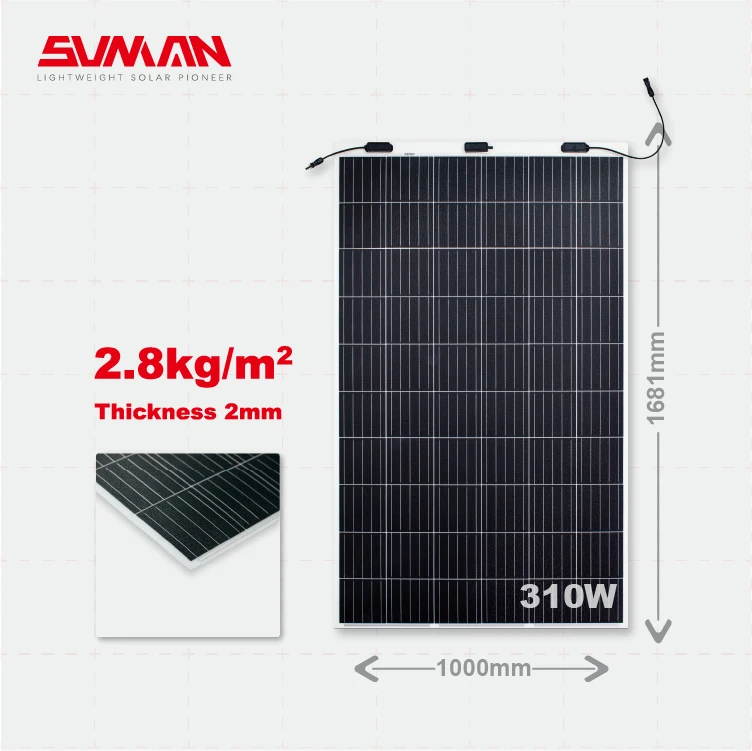  SunMan лучшее качество 310 Вт с гибкой солнечной батареей