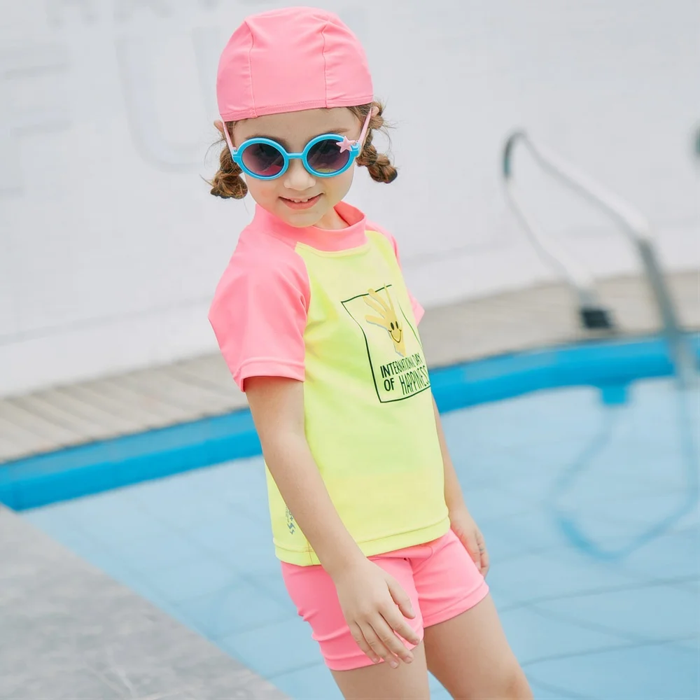 Latest Design Europe Swimwear Young Kids Beach UV Protection Swimsuits For Little Girl