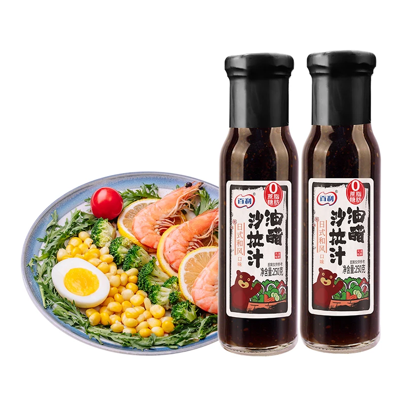 Oriental Flavor Green Plum Fat Free Sugar Free Vinaigrette Japanese Style Salad Dressing for Fruist Vegetable Salad