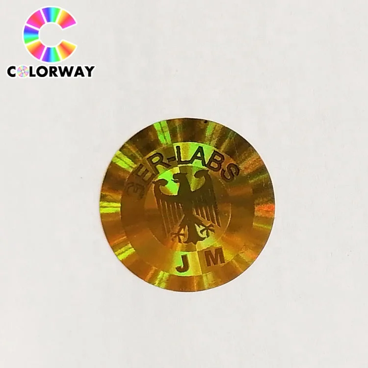 3D Custom Transparent Hologram printing Hologram Security Code Sticker Sheet Label