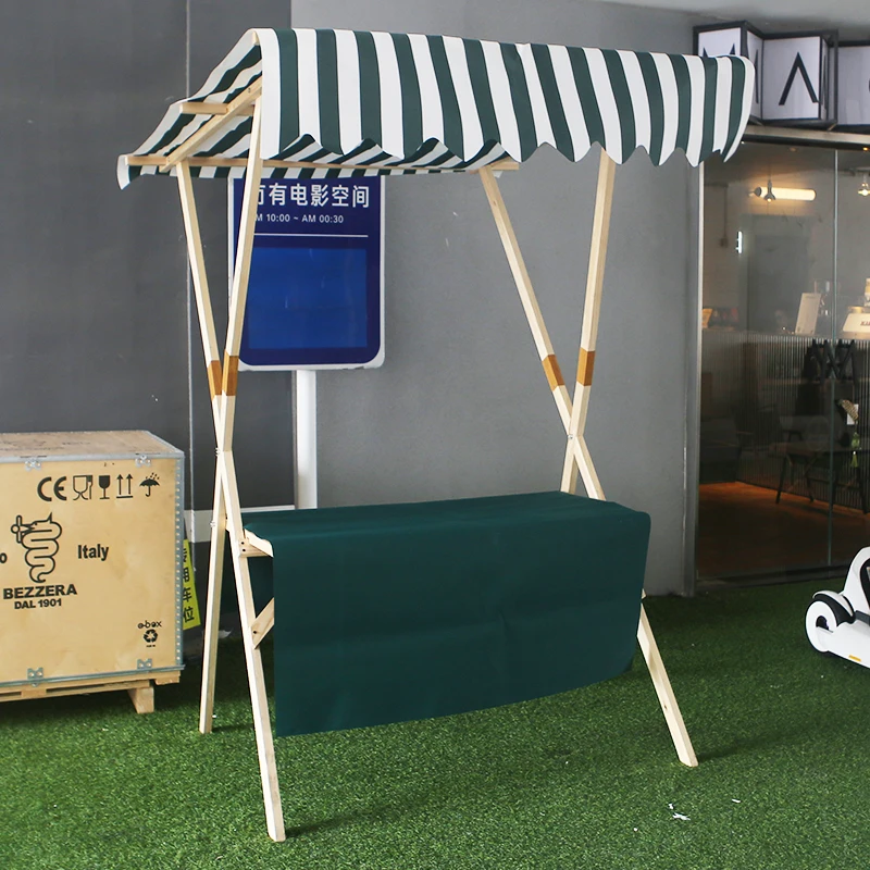 Wooden market stall portable market stall market stall display stands for street trading outdoor retail vendor st