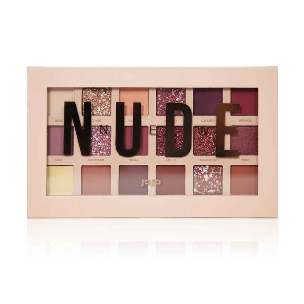 Rose Gold Nude Beauty Makeup Eyeshadow Palette For Dark skin Vegan Pigmented