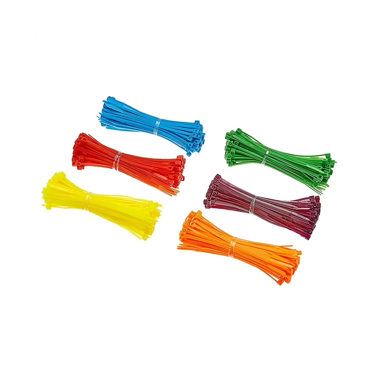 Hot products cheap many color self-locking reusable wraps nylon cable zip ties