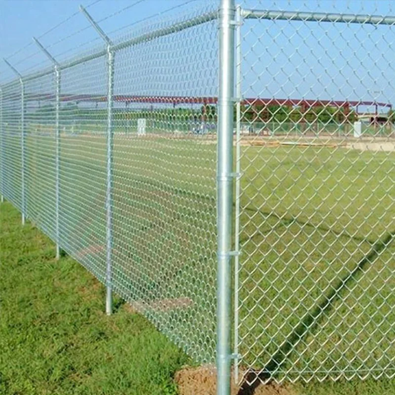 SRX High Quality Chain Link Fence Panels Diamond Hole Shape Steel Wire Galvanized PVC Coated Versatile Stylish for House Use