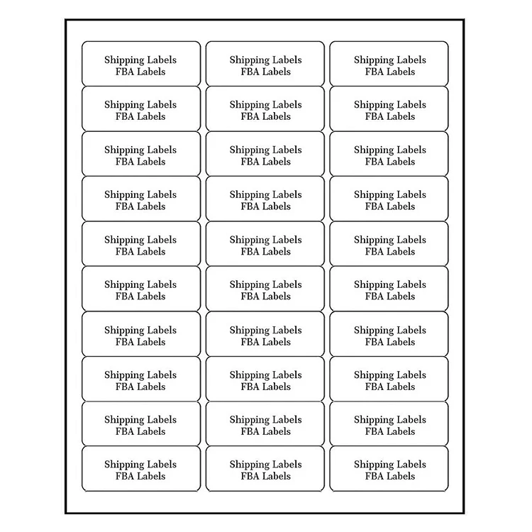 Strong Self Adhesive Address Shipping Barcode A4 Sheet Labels For for Inkjet Printers