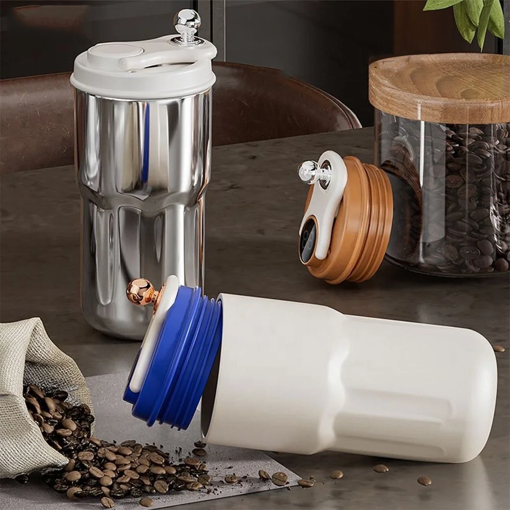 Temperature Display Thermal Water Bottle for Coffee Flask Water Bottle Hot and Cold 420ml Stainless Steel Smart Digital Thermos