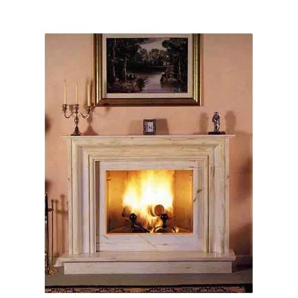 Белый мраморный камень для камина