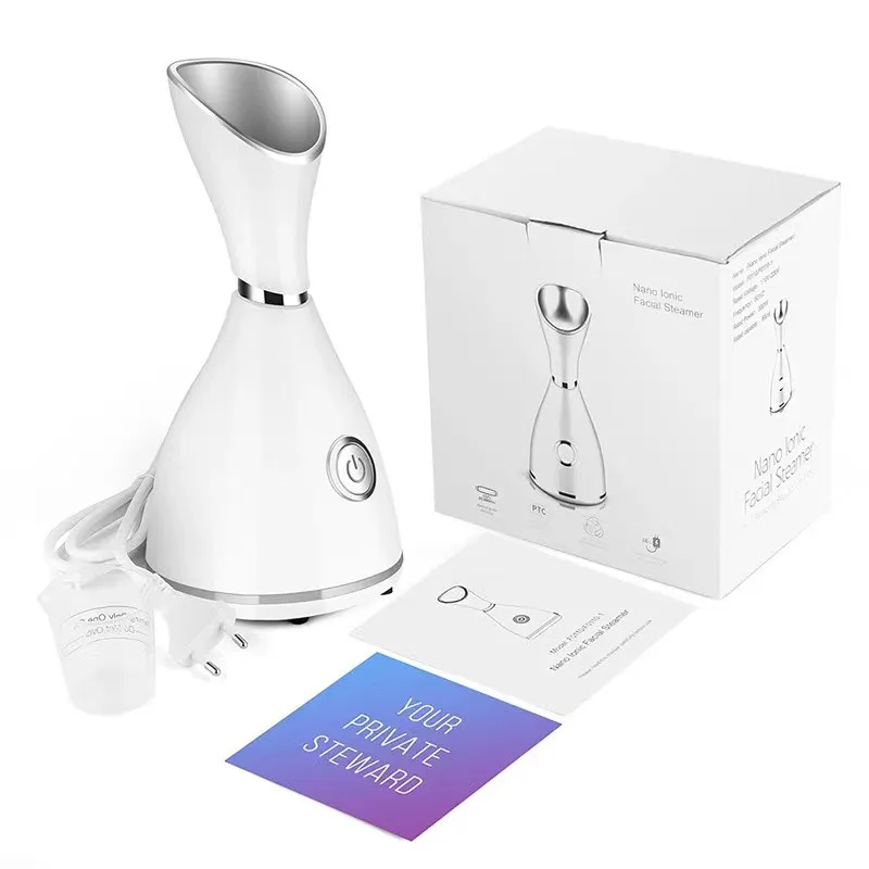 Facial Steamer SPA+ by Microderm GLO - Best Professional Nano Ionic Warm Mist, Home Face Sauna, Portable Humidifier Machine, Dee
