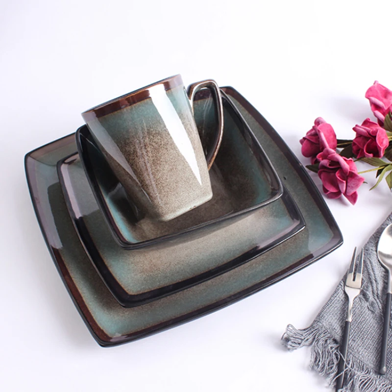 Modern Ceramic Popular Reaction Glaze Dinnerware Sets