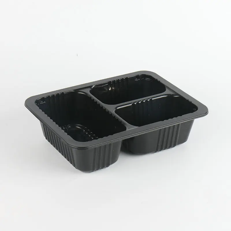 Take away box hinged pet heat resistant plastic food storage container