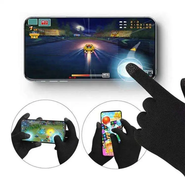 Хит продаж перчатки для мобильных игр устойчивые к поту чувствительные сенсорному экрану Игровые пальцев игровой