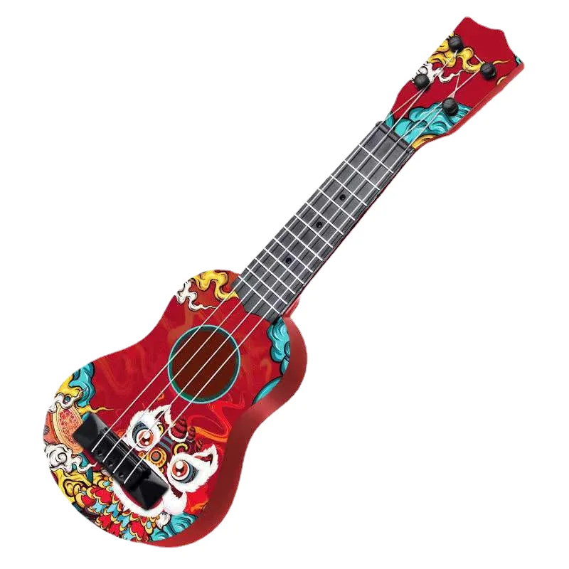 Zhiqu Toys Inspired Mini Guitar Early Education Music Toy for Children and Babies National Trend Floor Games Ukulele Style