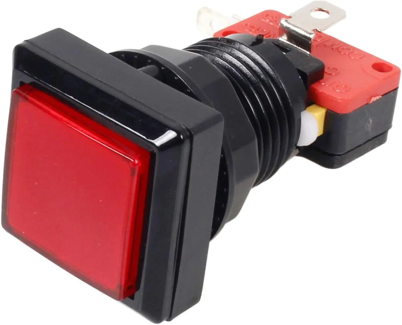 Square Shape LED Illuminated Push Button for Arcade Machine Gaming Video Game Consoles Jamma Kit Parts 12V Lamp 33mm Buttons