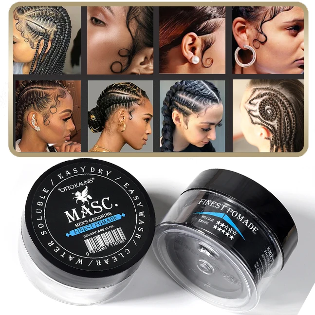 Private Label Cosmetics Hair Styling Product Professional Edge Can Model Hair Pomade for Extra Strong Hold