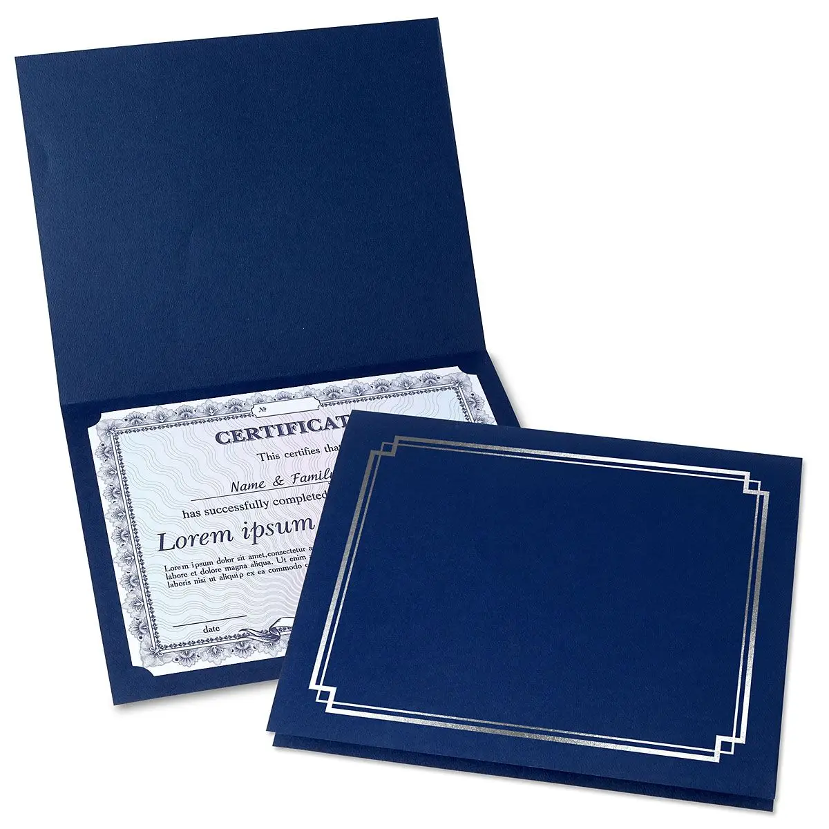 
Bespoke wholesale premium A4 paper certificate folder, double certificate holders 