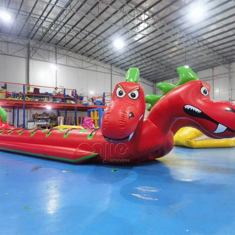 Ride on kids toys portable mini water park team building inflatable games banana boat double tube