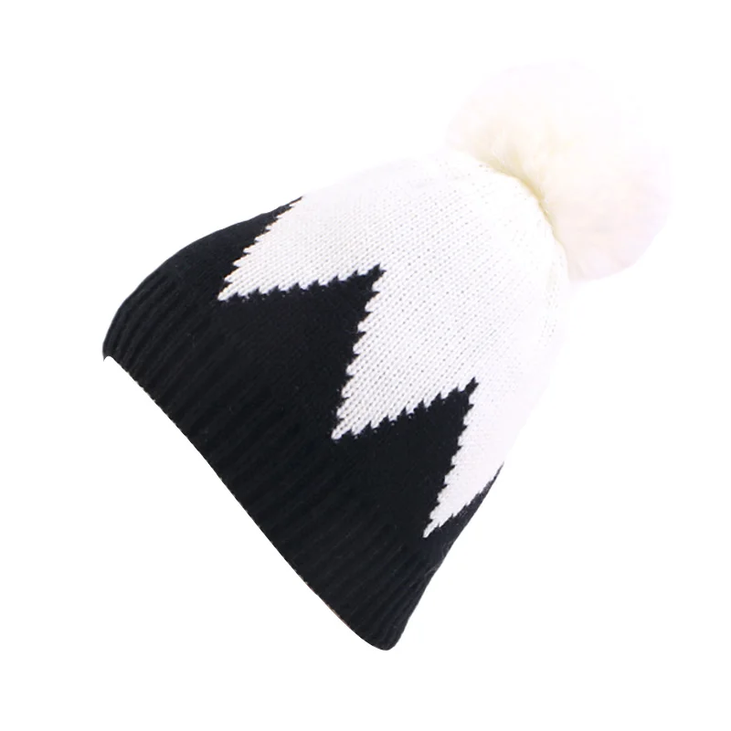 New Design Winter Hats Christmas Popular Color blocking Caps Unisex Different Type Warm Hats