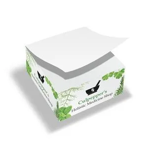 Customized Wooden Mini Pallet Block With Sticky Notes Pads Holder Paper 3D Memo Pad Cube Refill Blocks